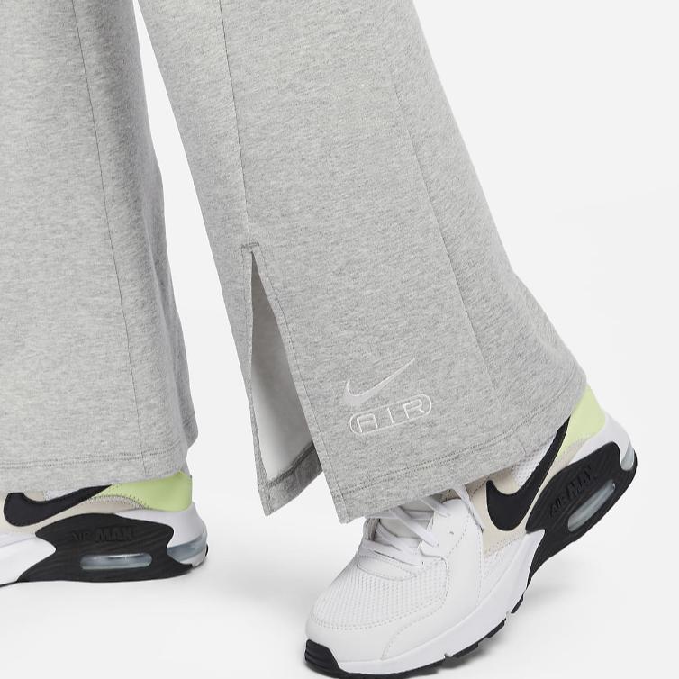 Nike Air High-Waisted Split Solid Color Tight Flare Casual Pants Women Bottoms Dark-Gray Photon-Gray FN1892-063