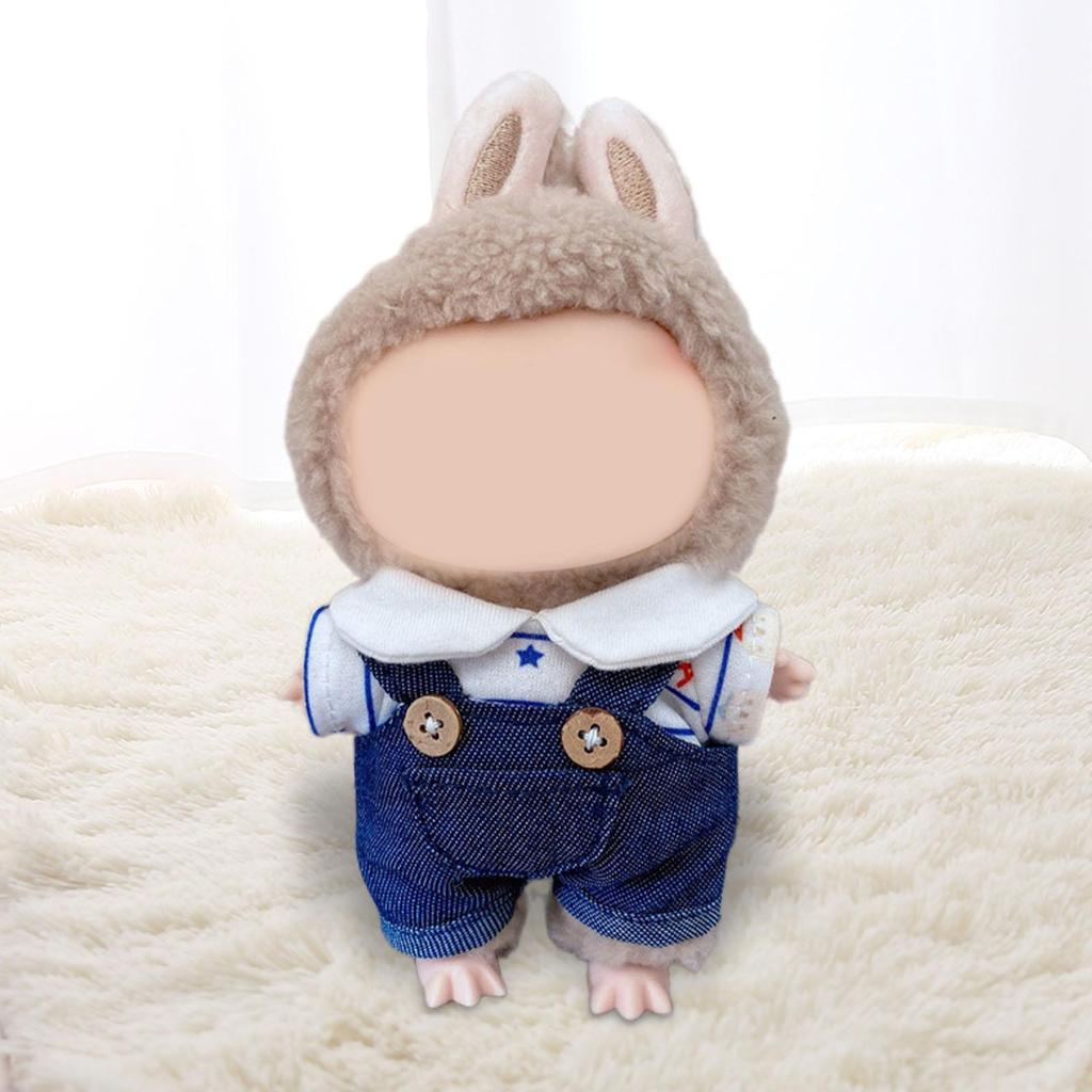 Dolls Suspender Pants Doll Clothes DIY Handmade Clothing Costume for 15cm Dolls Girls Dolls Thanksgiving Gifts Birthday Gifts