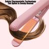 Pink Ceramic Flat Iron Hair Straightener For Smooth Finish Ceramic Floating Plates Quick Heat Up Pro Salon Curler Hair Wand Tymo