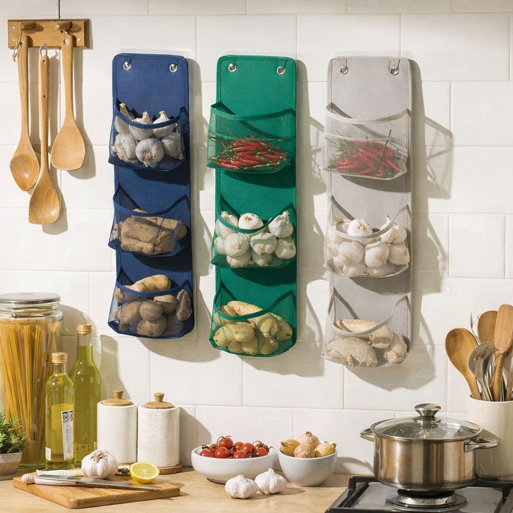 Large Capacity Mesh Storage Basket No Drill Breathable Wall Mounted Basket Space Saving Bathroom Organizer Dorm