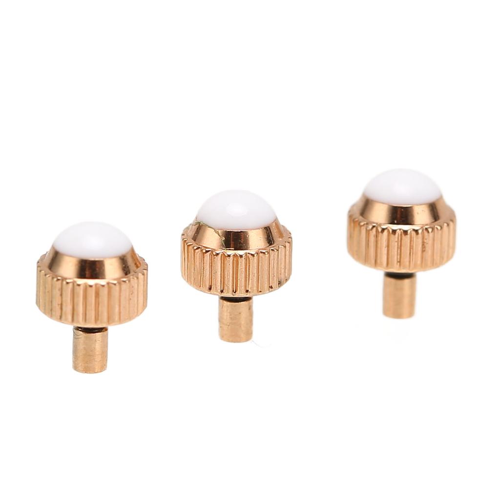 10pcs Watch Crown Stainless Steel Rose Gold Watch Head Spare Parts Replacement Accessory for Watchmaker 4mm