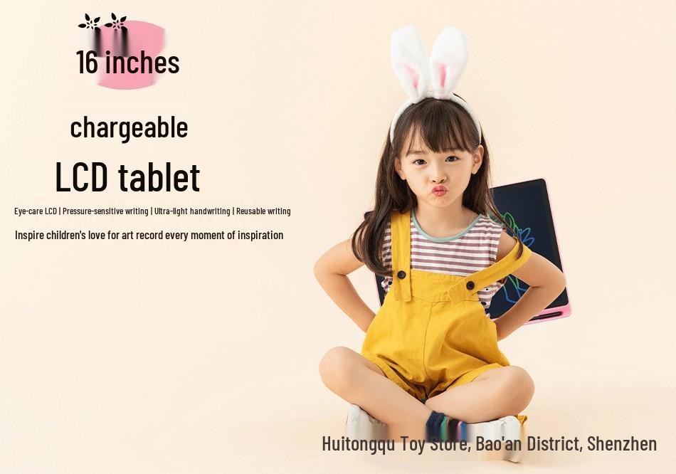 16-inch Rechargeable LCD Writing Tablet & Drawing Board with Large Screen