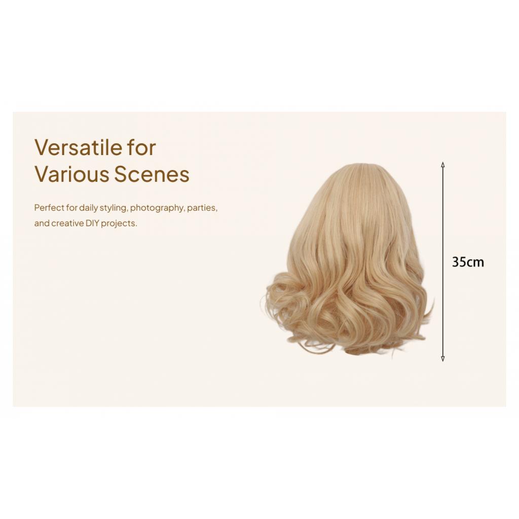 BJD Doll Hair Wig, Wig Long, Fashion Replacement Accessories Curly DIY Crafts