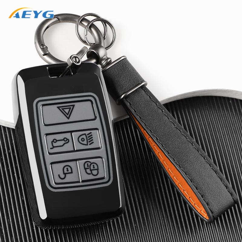

Tpu Car Remote Key Case Cover Shell For Land Rover Range Rover Evoque Discovery Sport Velar For Jaguar Xe E-Pace Xf Key Chain
