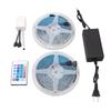 2 Stück LED-Lichtstreifen 16,4ft 12V 5050 RGB Wasserdicht Farbwechselnde LED-Seilleuchten mit 24 Tasten