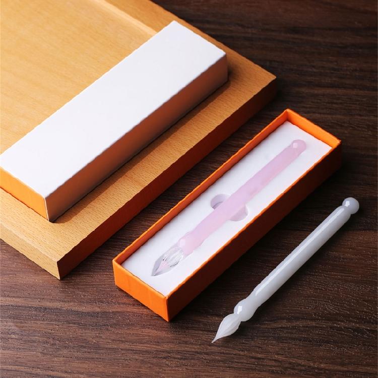 Pluma de Cristal Corta Portátil para Escribir, Bocetar, Diario, Pluma de Caligrafía Portátil para Artista Principiante