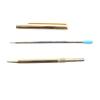 Great Dupont Ballpoint pen PG stripe with engraved logo and twist fastening gold mens Used