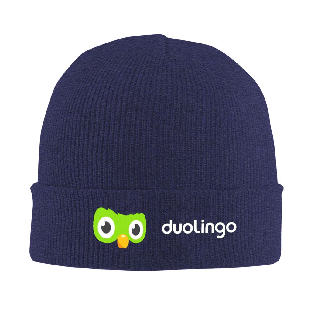 Duolingo Owl Duo Winter Skullies Beanies Hat Warm Autumn Knitted Hats Bonnet Caps for Women Men