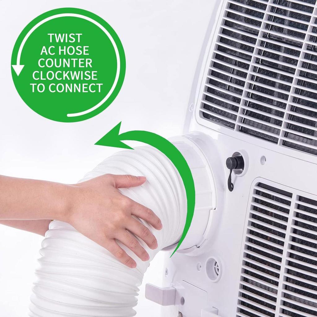 Tragbarer AC Abluftschlauchverbinder Tragbare Klimaanlagenteile Passend für 5,1 Zoll 5,9 Zoll Durchmesser Rohrmuffe für Wohnzimmer Innenbereich
