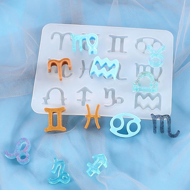 Handmade Resin Jewelry Making Molds Constellations Shape Silicone Pendant Molds Suitable for Necklaces and Earrings