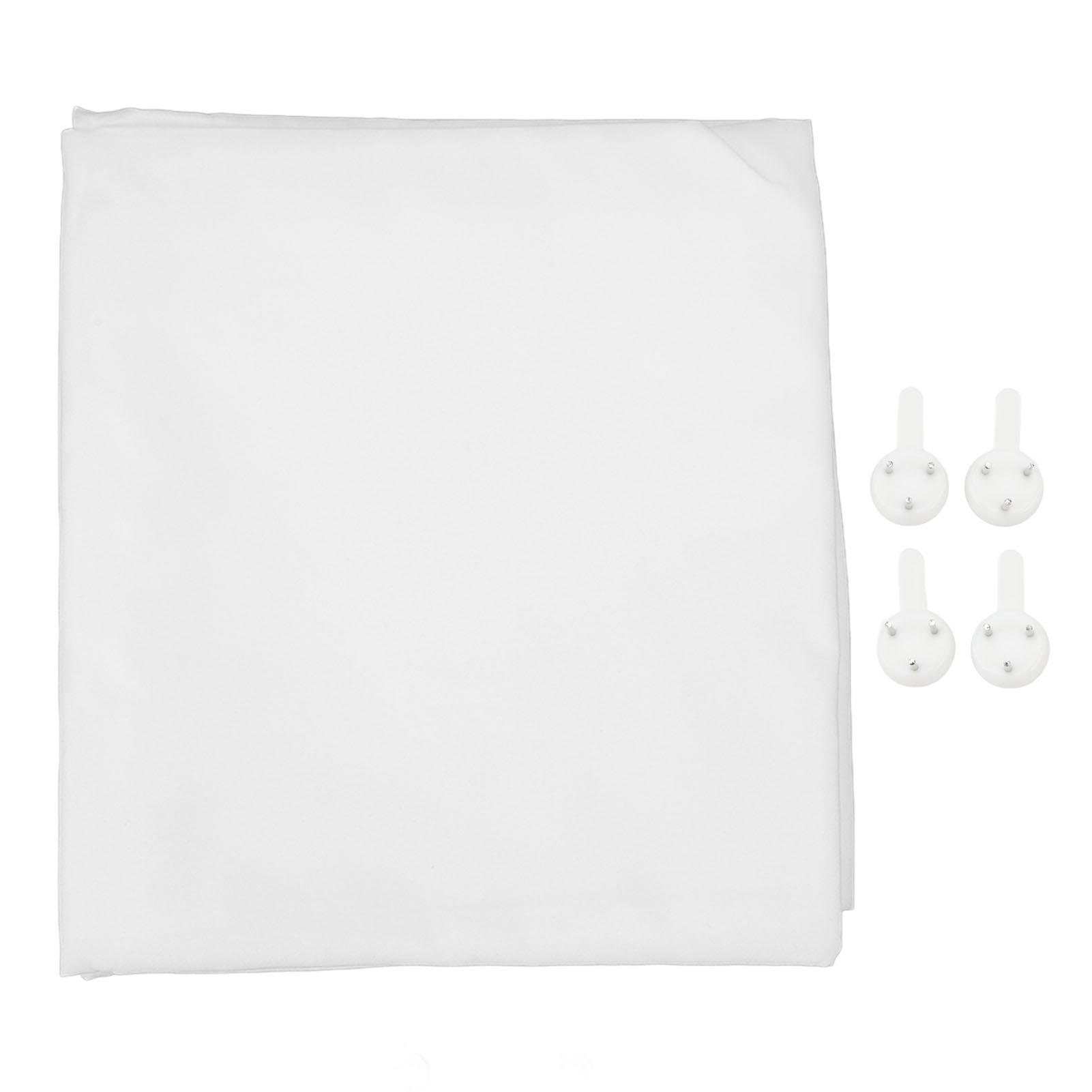 Shoemst White Virtual Background Screen Opaque Foldable Photoshoot Virtual Screen Backdrops For Studio Video Portrait Photoshoot