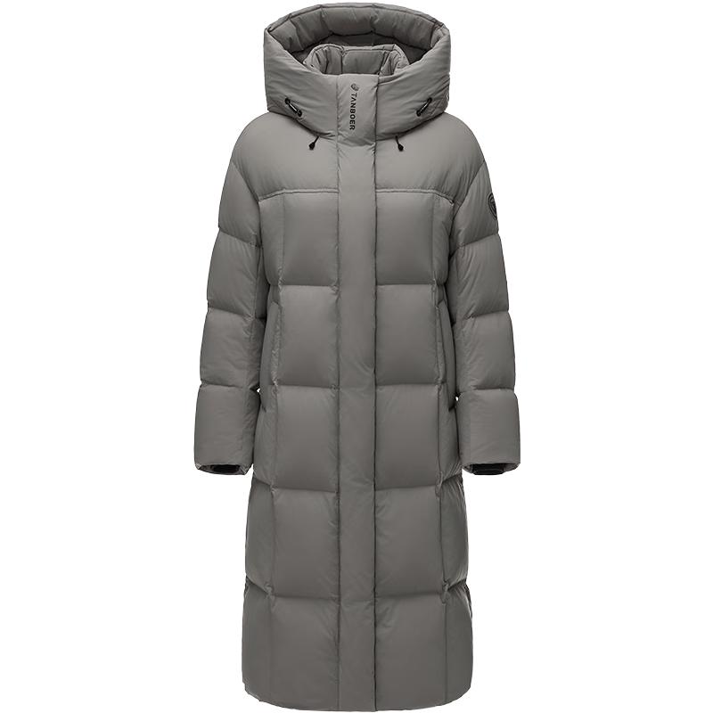 Tambour Women's Long Hooded Puffy Down Jacket