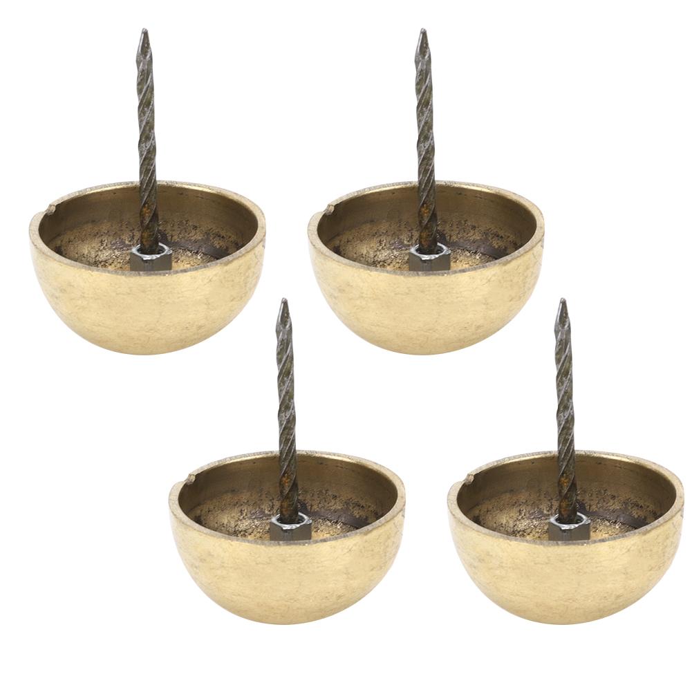 4Pcs Upholstery Nail Round Head Antique Brass Decorative Sofa Furniture Accessories 3cm 6cm 4cm