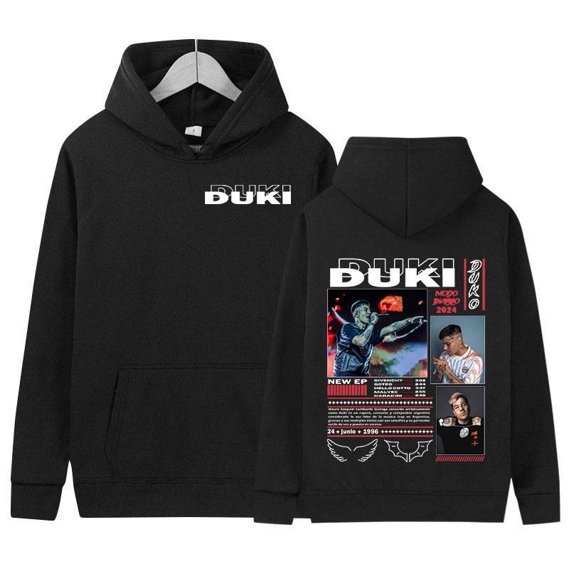 Duki ADA Tour 2024 Hoodie Rap Men's Hip Hop Clothing Pullover Sweatshirt Y2k Unisex Vintage Fashion Oversized Hoodies Streetwear