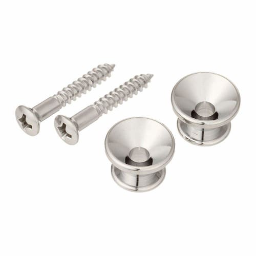 Scud Fender Style Strap Pins, Set of 2, with Screws, Nickel, EP-2N