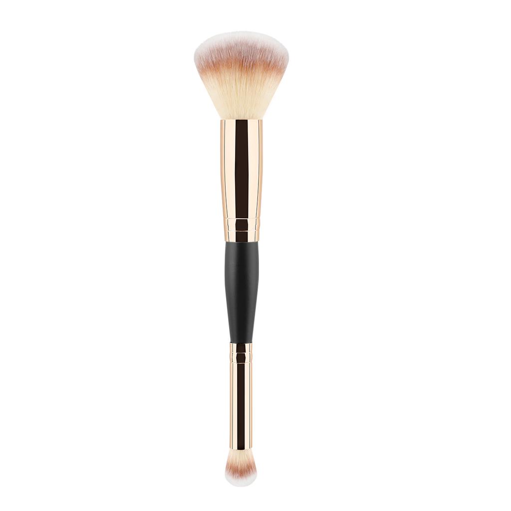 Pinceaux de maquillage professionnels à double tête 2 en 1, pour fond de teint, anti-cernes, surligneur, poudre, blush, outils de beauté