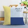 Bedroom Living Room Square Cushion Pillowcase Simple Cartoon Print Decorative Pillowcase