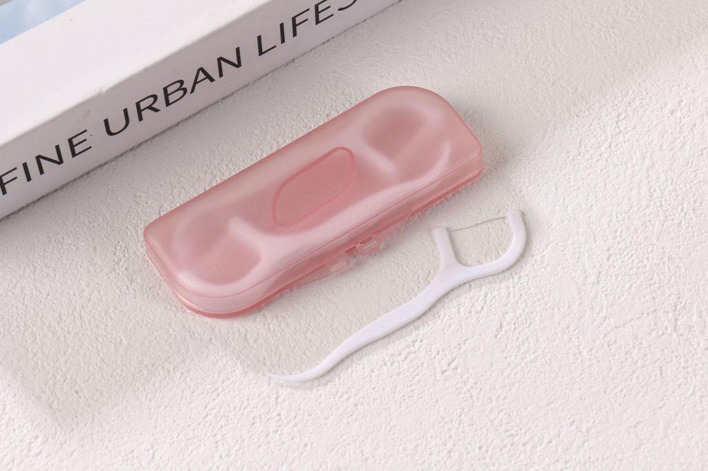 Portable Floss Case with Disposable Floss Picks - 10 Pack