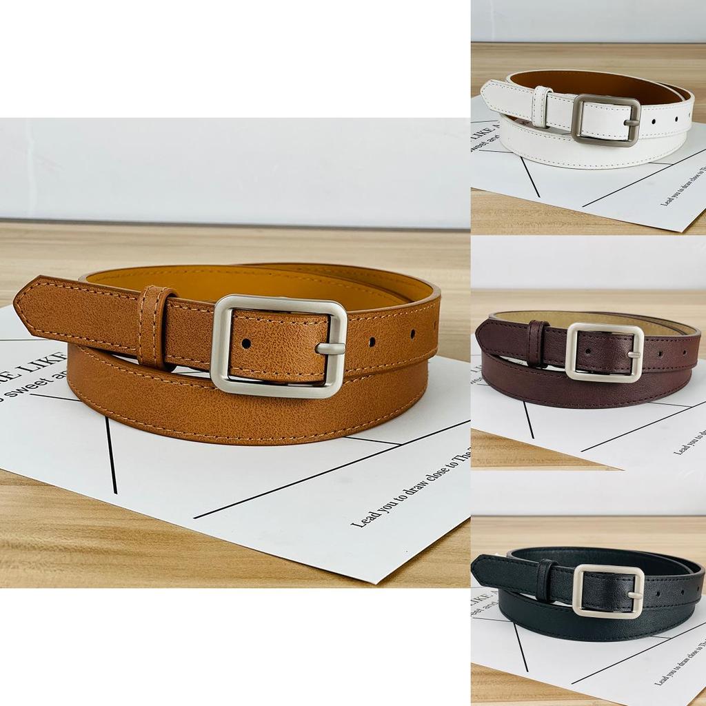 Womens Fashion Pu Leather Belt With Alloy Buckle For Casual And Office Style