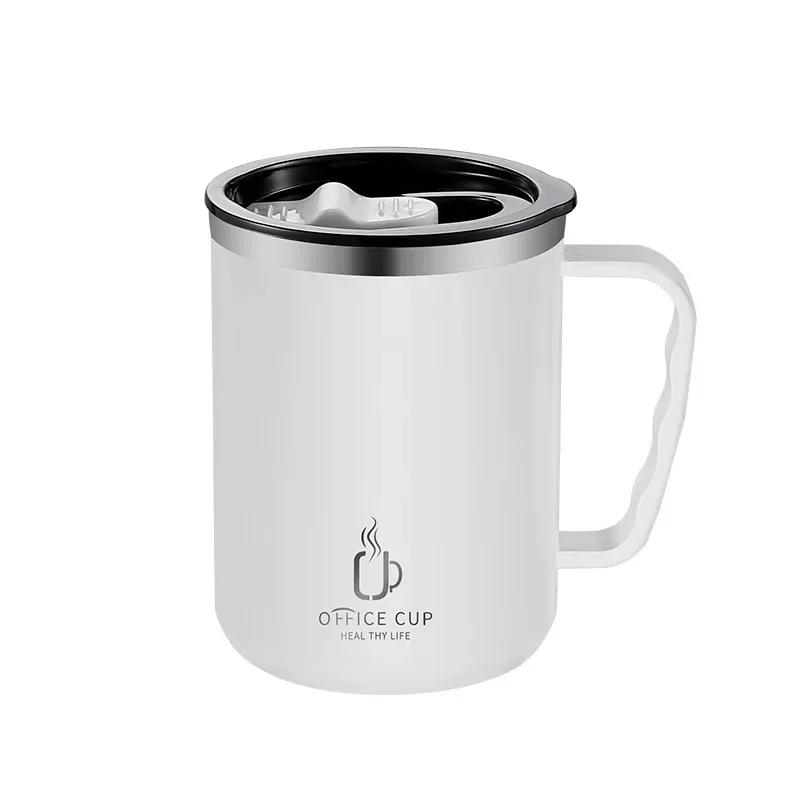 500ml Thermos Mug 304 Stainless Steel Coffee Cup With Handle Leak-Proof Vacuum Flask Insulated Cup Portable Thermal Water Bottle