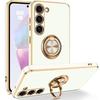 Protective Case - BOOLING - for Samsung Galaxy A35 5G - Liquid Silicone - Shockproof - Rotating Ring Stand