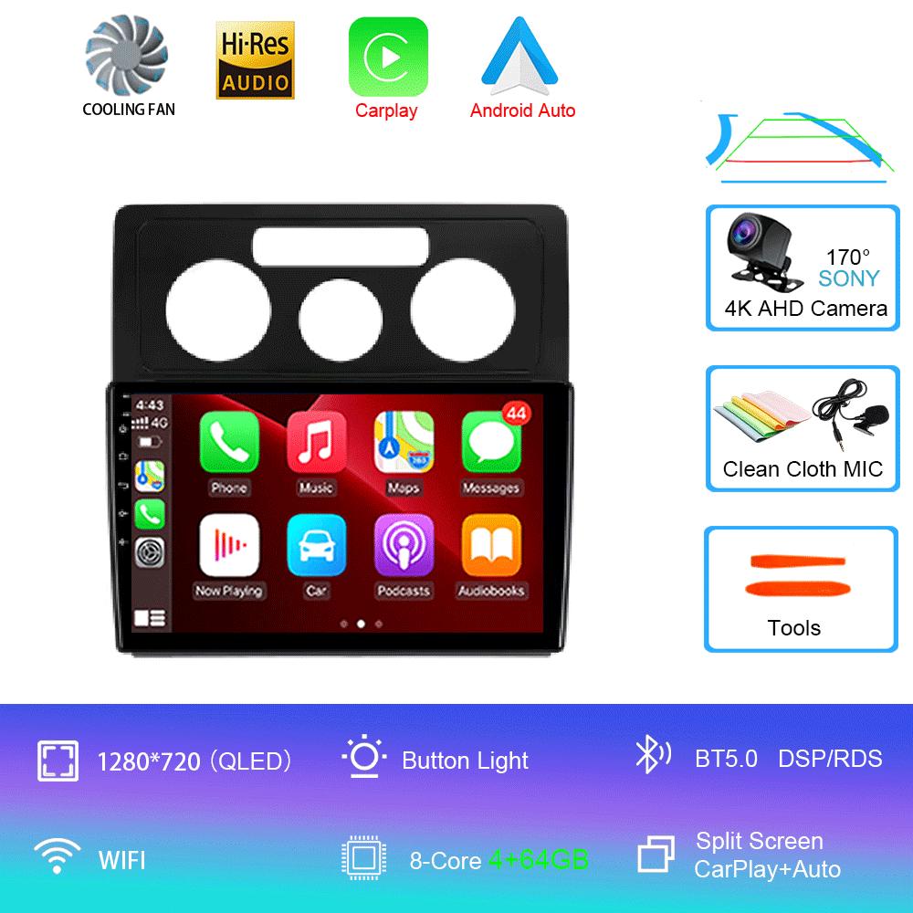 Android 14 Car Radio For Volkswagen Caddy 2K 3 III 2004 - 2010 Multimedia Video Player Navigation Stereo GPS No 2din 2 Din Dvd