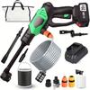 Portable 20V 300W 24bar/350psi Green Plastic Handycar Washer Pressure Washer for Car Cleaning