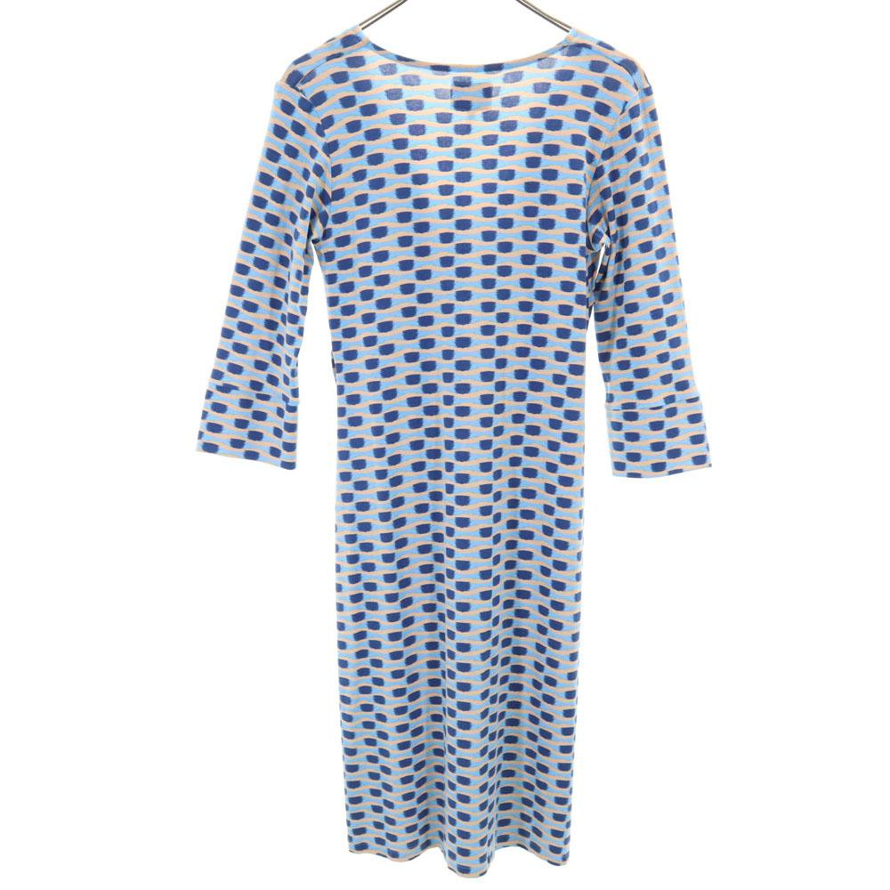 unused AVOCA 7 minutes sleeve Long dress 38 blue Tagged Women Used