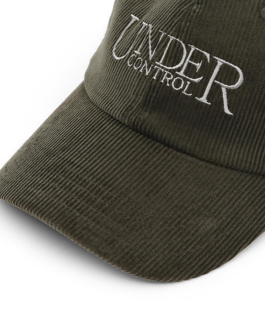 Eondeokeonteulol Unisex Autumn/Winter Corduroy Basic Soft Top Ball Cap Signature / Authentic B B / Cd / Olive