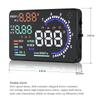 5.5'' OBD Car Head Up Display A8 Windshield Speed Projector For HUD Speed Water Temp RPM Voltage Digital Speedometer Gauge