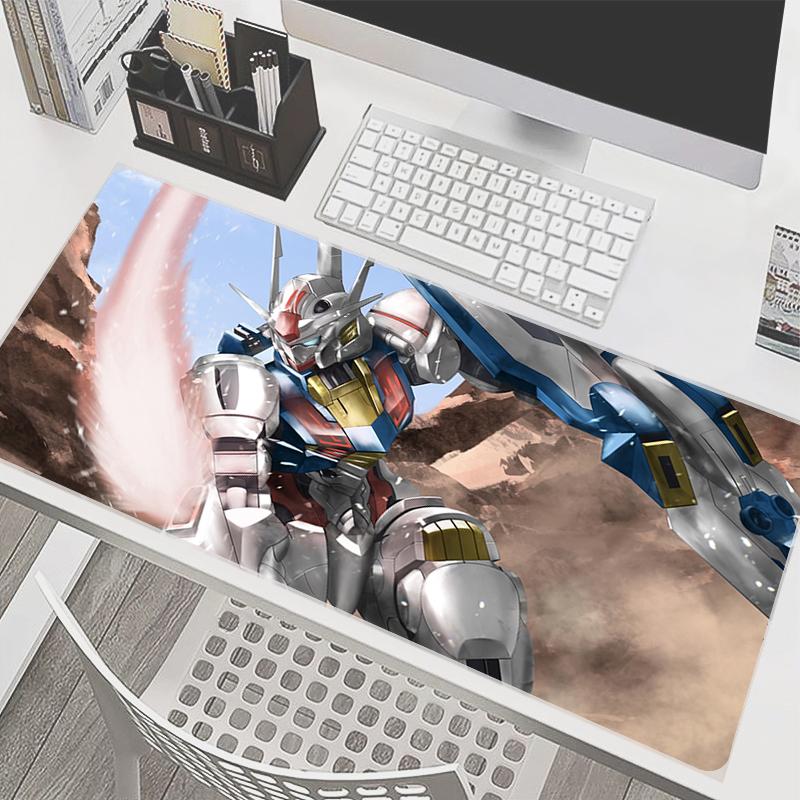 Mouse Pad Mechanical Warrior Ggundam Aaerial Anime Gamer Pc Computer Mousepad Accessories Tablet Varmilo Keyboard Pad Mausepad