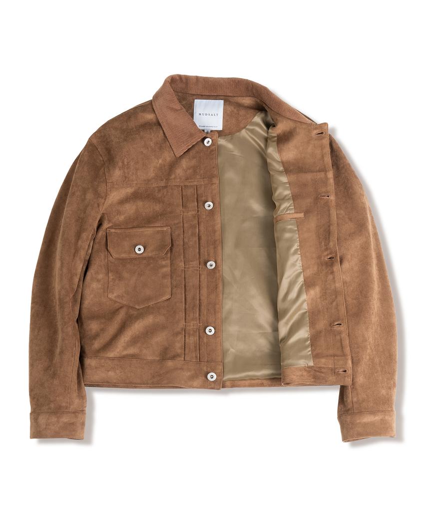 Mudsalt Suede Trucker Jacket Type 2. Camel