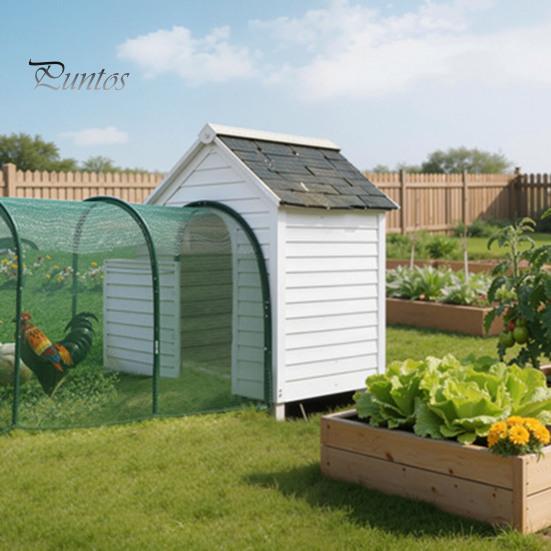 Safe Poultry Enclosure for Outdoors Foldable Chicken Tunnel, Portable Run, Instant Setup, Predator Netting Proof Run Outdoor Yard Protection