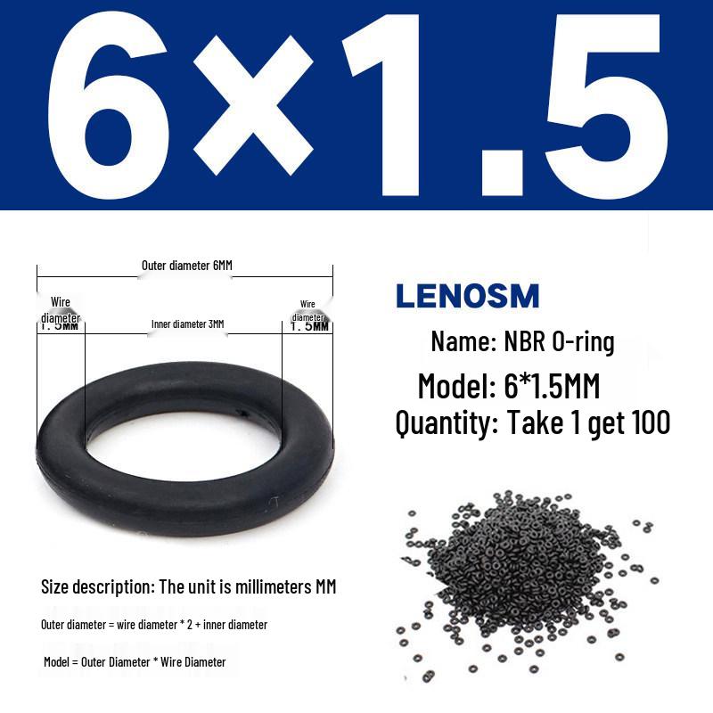High-Pressure NBR Nitrile Rubber O-Ring Seal - Wear & Oil Resistant