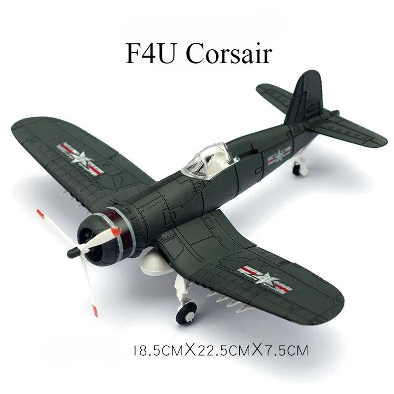 1/48 Seconde Guerre mondiale Américain Corsair Mustang Britannique Spitfire Hurricane Chasseur Allemand BF109 Kit Modèle d'Avion en Plastique à Assembler Jouet