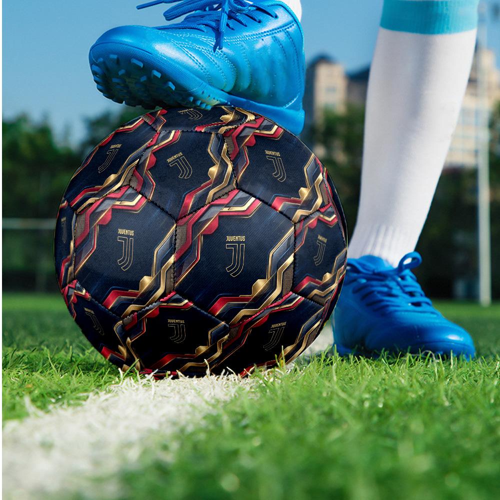 Juventus FC Theme soccer ball Size 5 Soccer Ball Soft Touch Professional Training Football for Outdoor Sports