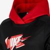 Nike Hoodie Multi Color Letter Print Hooded Casual Fleece Kids Hoodies Black FJ6050-011
