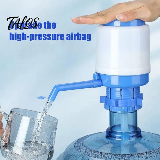 Hand Press Water Pump Manual for 5 Gallon Jug, Siphon Convenient Camping Dispenser with Food-Grade Silicone Seal, Leak-Proof Drinking Transfer