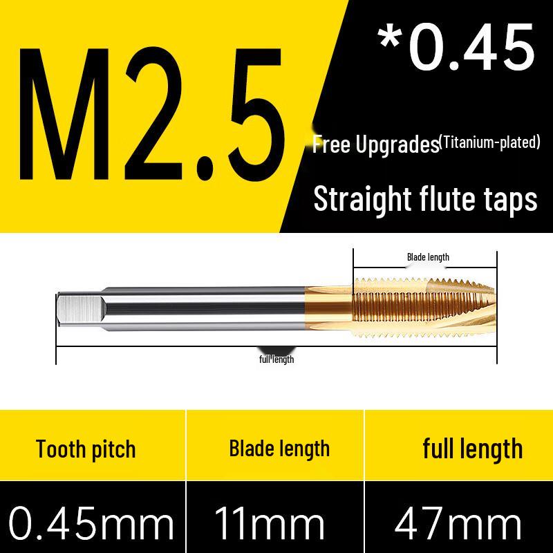 MRCM High-Speed Steel Cobalt-Titanium Machine Taps