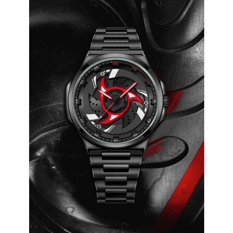 Top Brand Men's Watch Fashion Cool Luminous Quartz Rotatable Anime Modified Watch