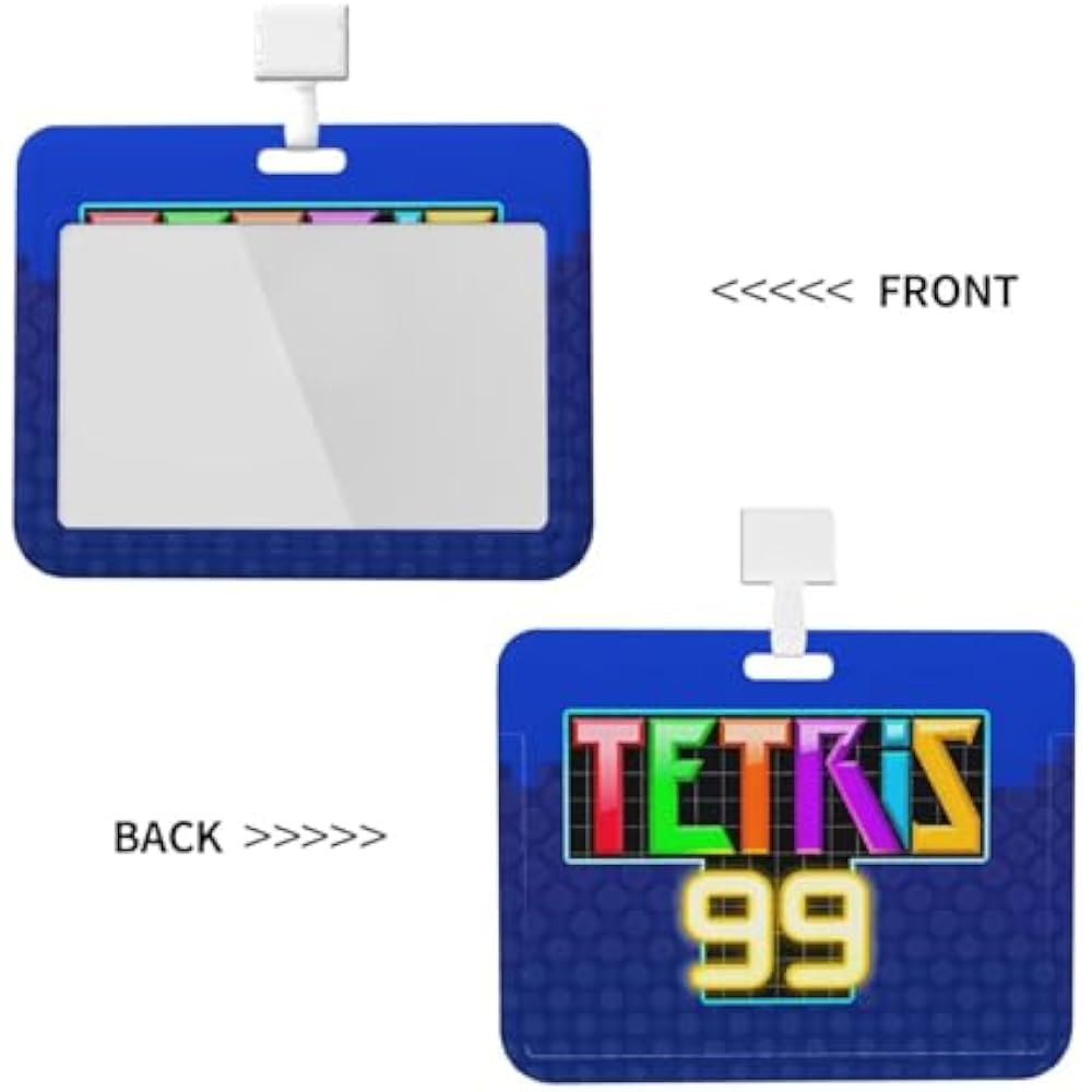 Tetris 7 Pass Case, Commuter Case, Women's Id Case, Kids, High School Student Commuter Bag, Id Ho...