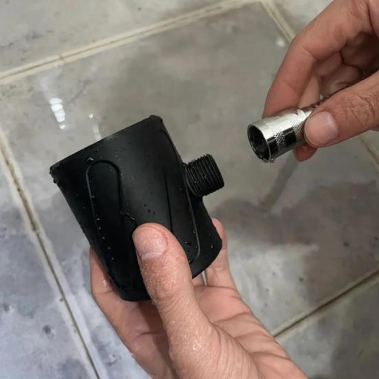 Shower Head Universal Fit Handheld Upgraded Rough Hole Design Easy to Install Stable Water Flow Shower Head