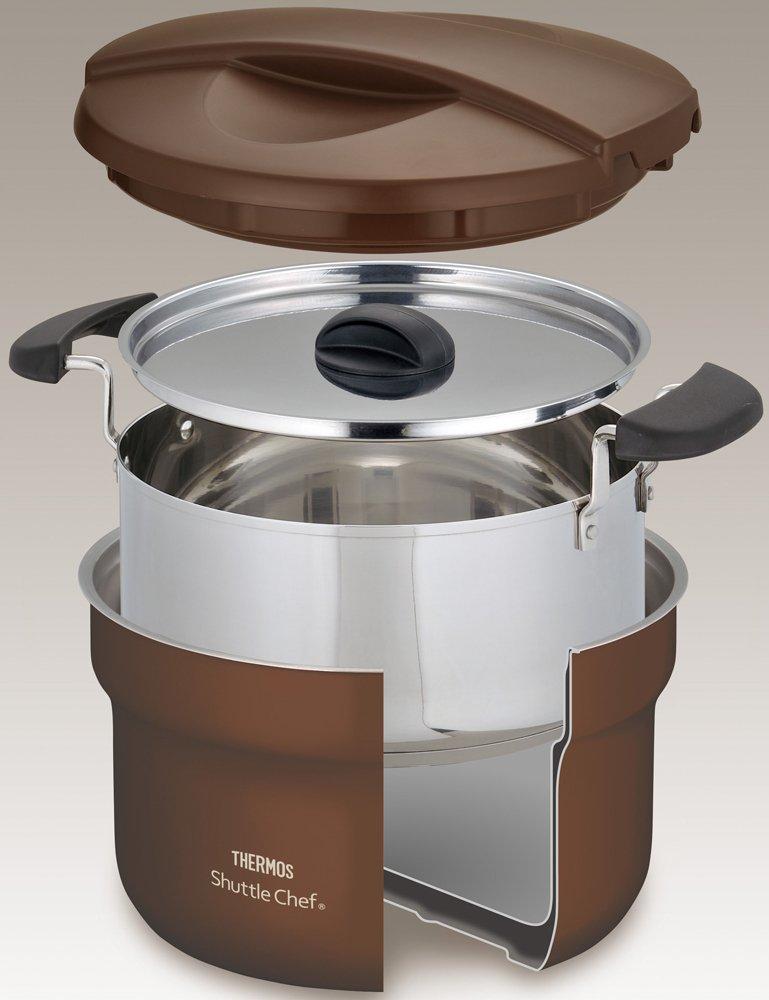 Thermos Vacuum Insulated Cooker Shuttle Chef Mocha MC 2.8L [3-5 servings] KBF-3001