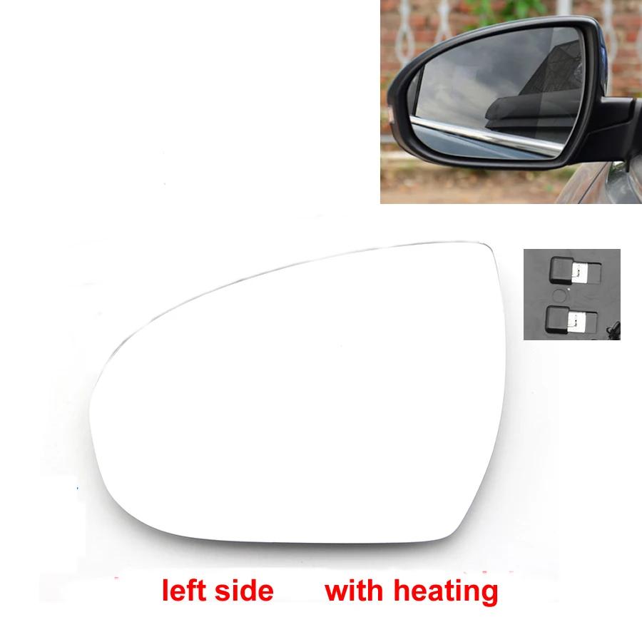 For Hyundai Tucson 2015 2016 2017 2018   Door Wing Rear View Mirrors Lenses Outer Rearview Side Mirror White Glass Lens