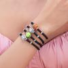 Pulseira de Fitness Ajustável com Design Tecido Feita para Entusiastas de Esportes e Declarações de Moda Uso Confortável