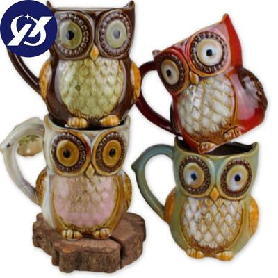 Keramik Eule Wasser Tasse Becher Bier Tasse Hause Dekoration