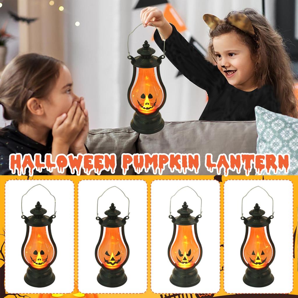 Halloween Pumpkin Lamps Children's Small Portable Lights Holiday Atmosphere Props Halloween Decorations Lights