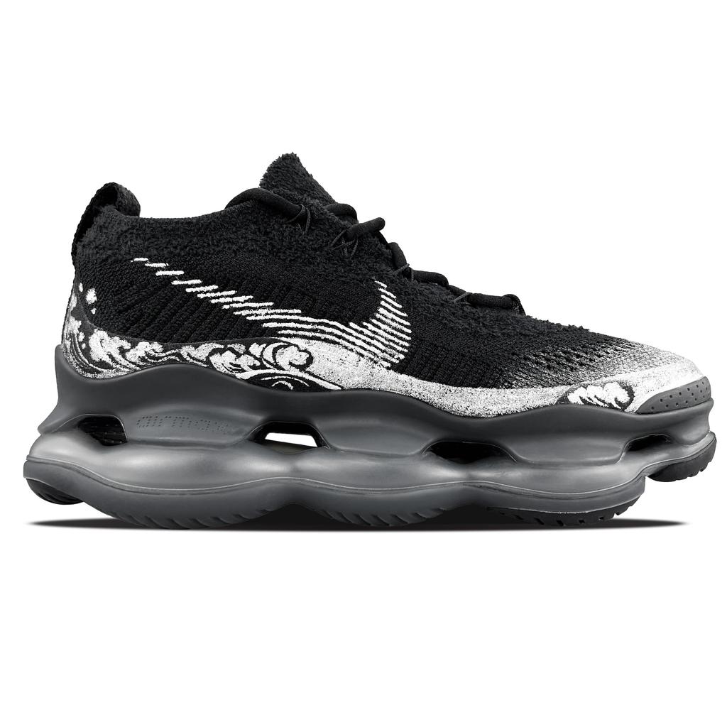 Nike Air Max Scorpion Low top Casual Running Shoes Women's Silver Black DJ4702-002(Team220-)