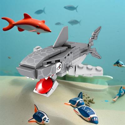 Mini Building Blocks for Deep-sea Animal Toys In The Big Ocean: Exploring Deep-sea Creatures and Children's Puzzle Toys