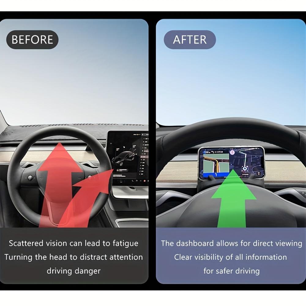 Multifunctional Silicone Phone Holder Glasses Storage Steering Wheel Front Storage Box for Tesla for Model 3 Y 2023 Car Accessor